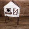 16" Antique Metal Birdhouse