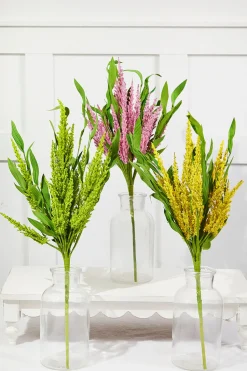 21" Artificial Spike Bush Flowers