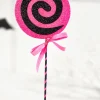 17" Black and Pink Lollipop Pick