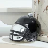 3.5" Black Glass Football Helmet Ornament