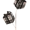 24” Black & White Buffalo Check Package Spray