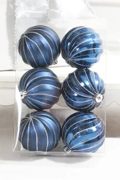 3" Blue Shatterproof Boxed Set of 6