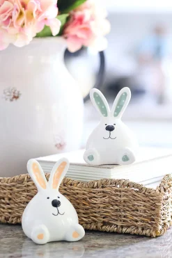3.94" Ceramic Sitting Bunny