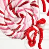 21" Chenille Glitter Lollipop Spray - Red/Pink/White