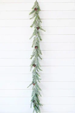 6' Christmas Frosted Arrowhead Garland