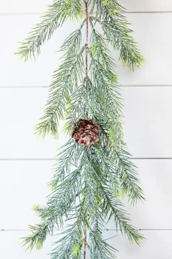 6' Christmas Frosted Arrowhead Garland