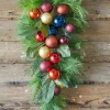 32” Christmas Pine/Ball Swag