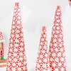 10.5" - 16.5" Clay Dough Peppermint Candy Trees - Set Of 3