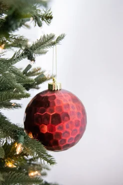 12cm Hammered Antique Ball Ornament