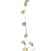 6 cm x 6.5' Plastic Ball LED Garland - Warm White