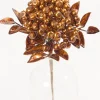 14" Copper Berry Bunch Metallic Stem
