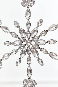 9.5" Crystal Jeweled Snowflake Ornament