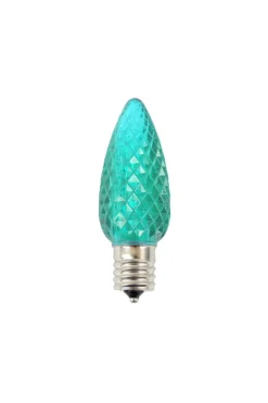 C9 Wonderful LED SMD Bulb (25 bulbs/bag) - Faceted, Teal