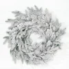 24" Deluxe Flocked Wreath