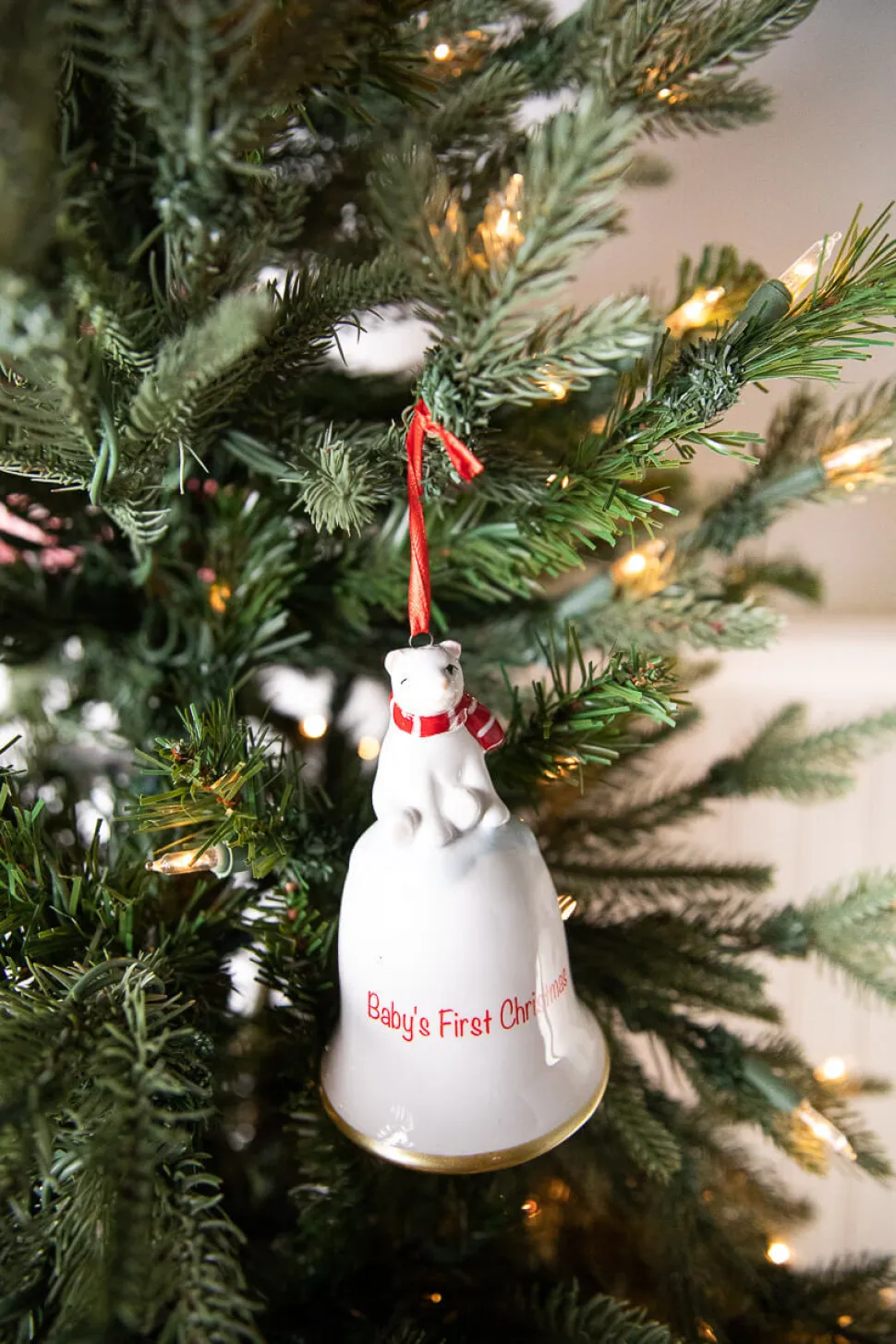 Dolomite Baby’s First Christmas Bell Ornament