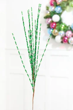 32" Evergreen Twisted Grass Spray