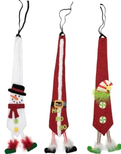 Fabric Christmas Dangling Legs Tie