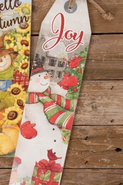 23.5” Fall/Holiday Double-Sided Wall Decor