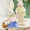 17" Felt Bunny with Egg