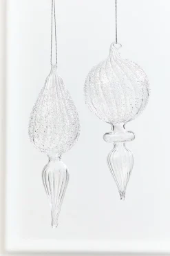 7.5" - 8" Finial Glass Ornament