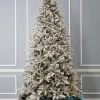 7.5' Flocked Dandan Pine Tree with 2200 Warm White LED Lights