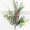 32" Flocked Fern Spray