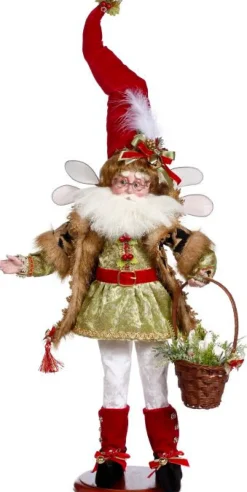 21" 3 French Hens Fairy On Base - Mark Roberts