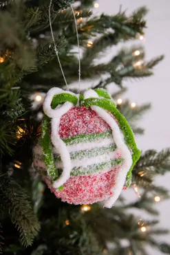 4.5” Frosted Ball Ornament