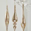 9" Glass Drop Ornament