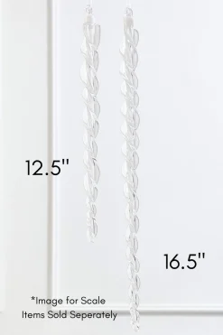16.5" Glass Icicle Ornament