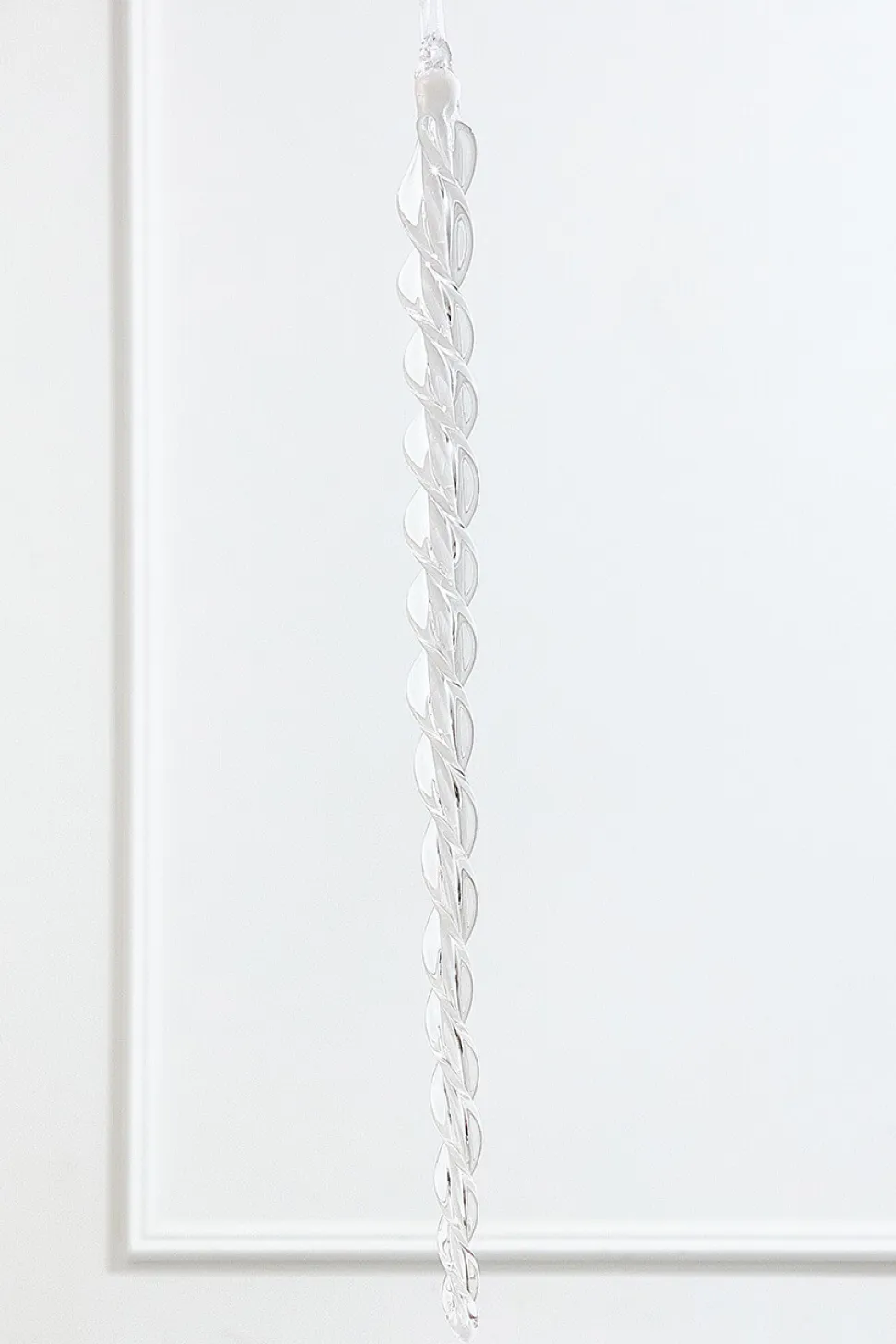 16.5" Glass Icicle Ornament