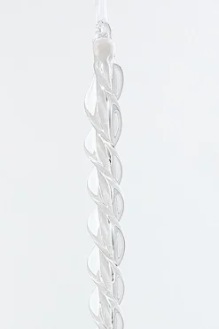 12.5" Glass Icicle Ornament