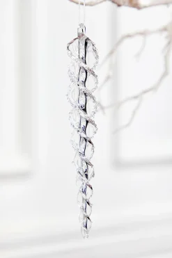7" Glass Icicle Ornament - Small