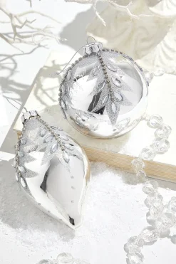 4" - 5.5" Glass Jewel Ball & Finial Ornament