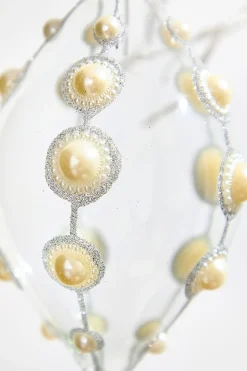 4" Glass Pearl Ornament