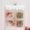 4.5” Glass Snowman in Window Ornament