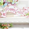 15” Glitter Happy Easter Banner Sign
