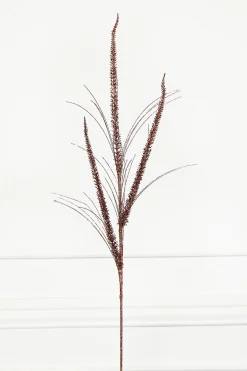 34" Glitter Mica Triple Spike Grass Spray - Copper