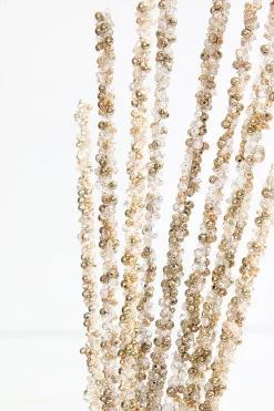 34" Gold Bead Spray
