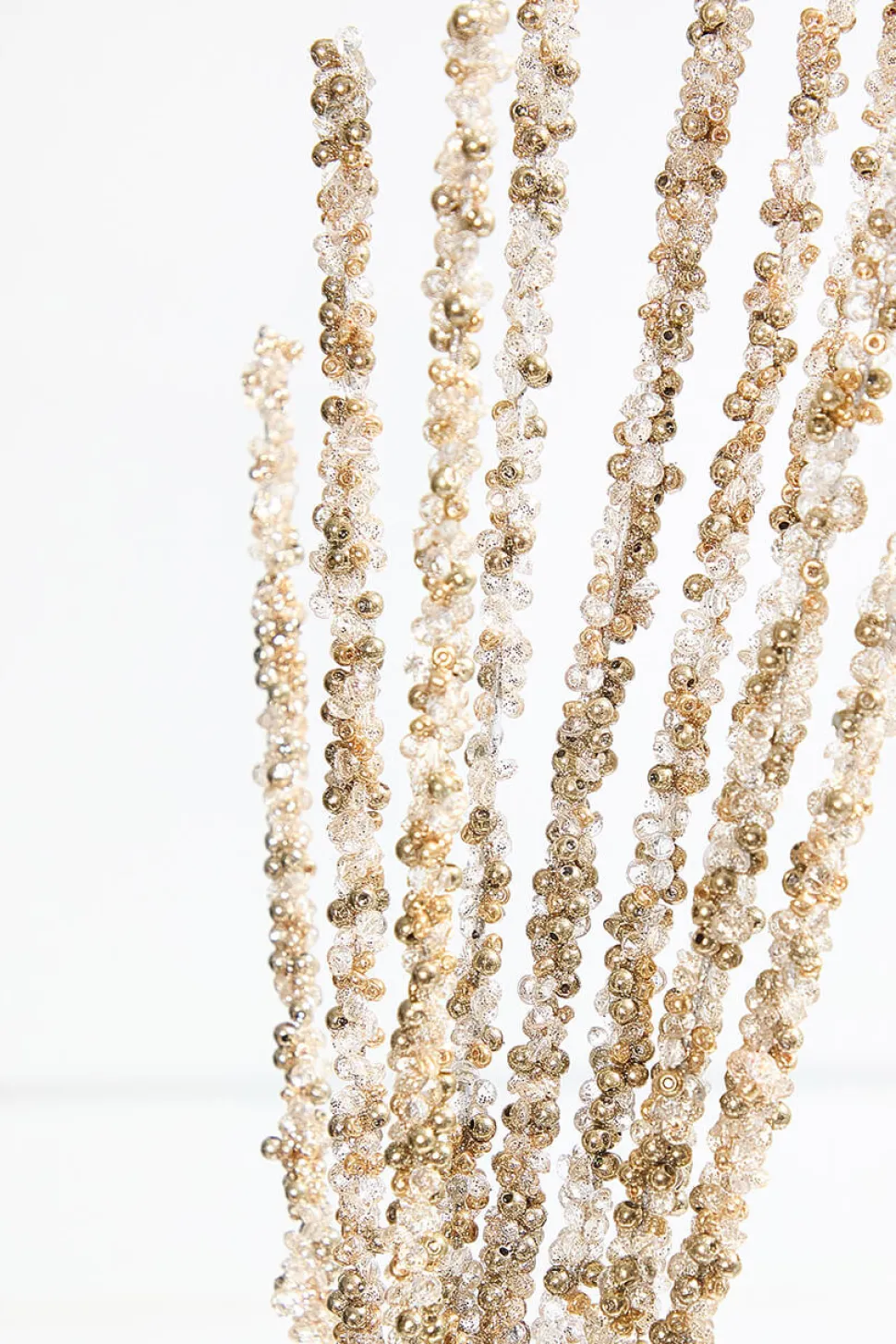 34" Gold Bead Spray