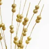 33" Gold Glitter Berry Spray