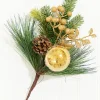 14.5" Gold Glitter Pinecone Ornament Spray