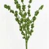 26" Green Glitter Berries Spray