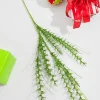 34” Green Glitter Grass Spray