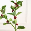 30” Holly Stem With Red Berries