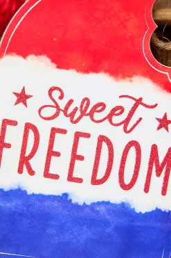 13.5"H x 7"L Sweet Freedom Popsicle Sign