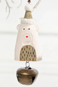 Icon with Bell Wood Ornament