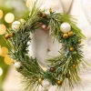 23” Ivory Santa with Wreath & Ornaments Figure