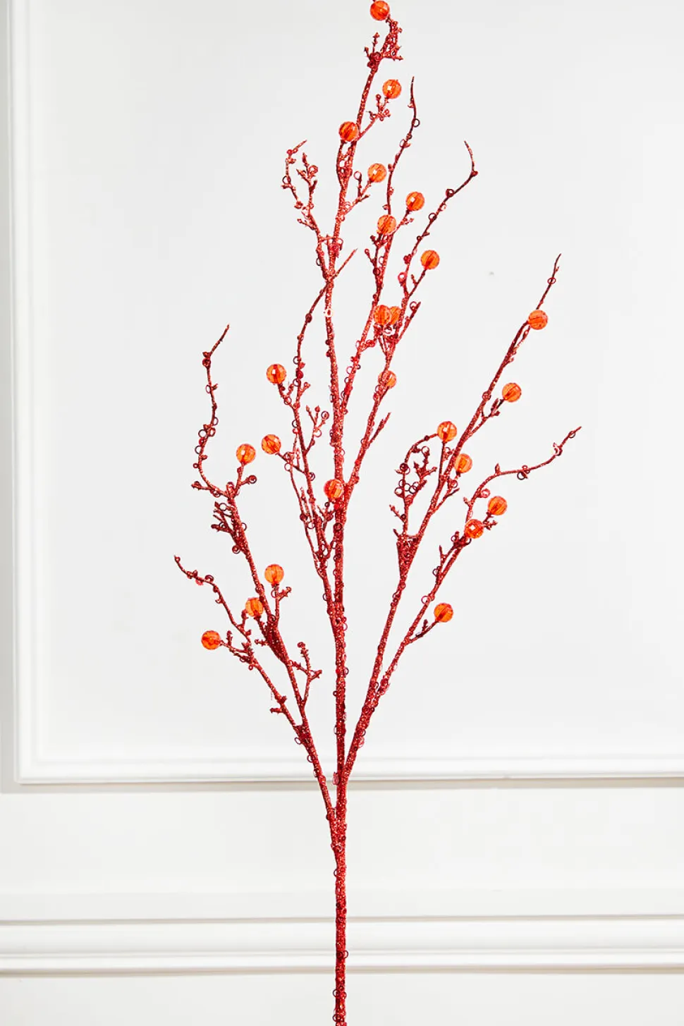 42” Jeweled Bead Branch Spray - Red