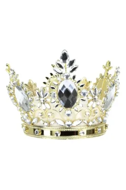 7.5" Jeweled Queen Crown, White - Mark Roberts